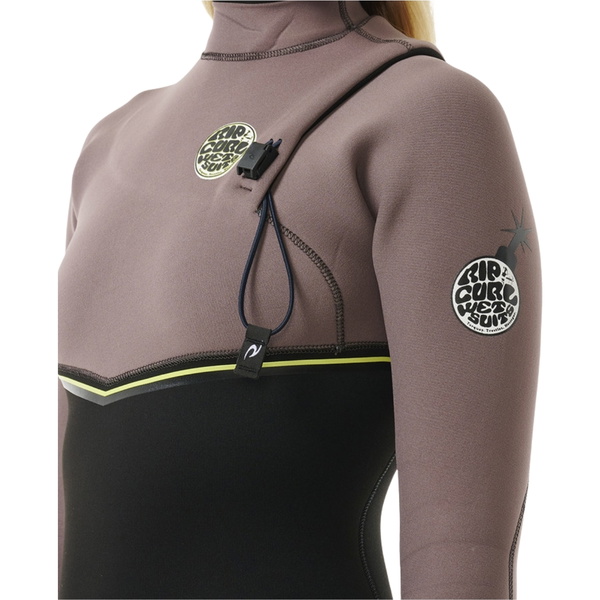 2025 Rip Curl Womens E-Bomb 3/2mm Zip Free Wetsuit 14MWFS - Eggplant